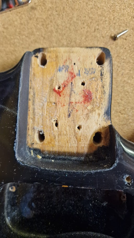 STRATOCASTER PARTSCASTER HH BLACK TOP ELECTRIC GUITAR #003