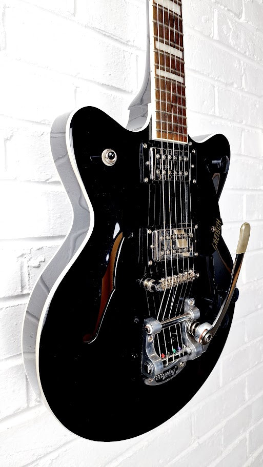 GRETSCH STREAMLINER G2655T BIGSBY BLACK ELECTRIC GUITAR + HARD CASE