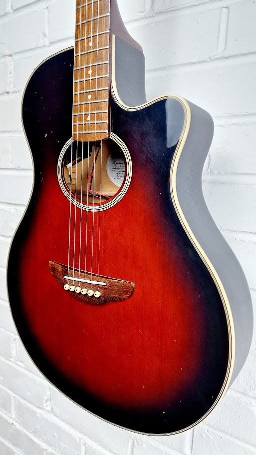 YAMAHA APX-4 CHERRY BURST ACOUSTIC GUITAR