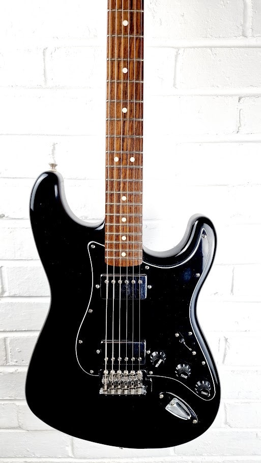 STRATOCASTER PARTSCASTER HH BLACK TOP ELECTRIC GUITAR #003
