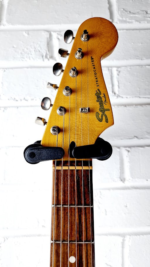 STRATOCASTER PARTSCASTER HH BLACK TOP ELECTRIC GUITAR #003