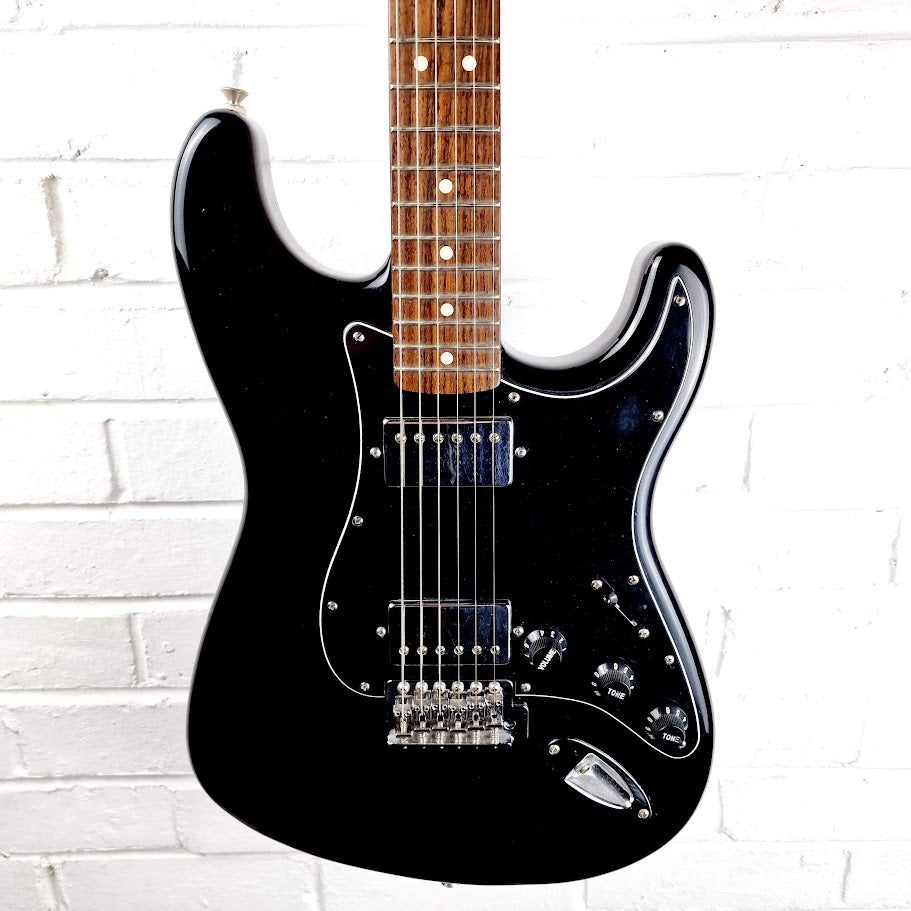STRATOCASTER PARTSCASTER HH BLACK TOP ELECTRIC GUITAR #003