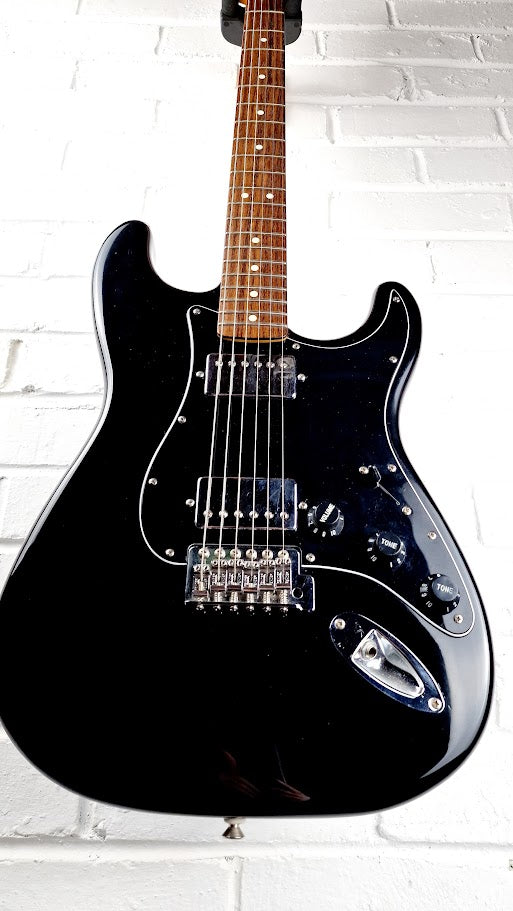 STRATOCASTER PARTSCASTER HH BLACK TOP ELECTRIC GUITAR #003