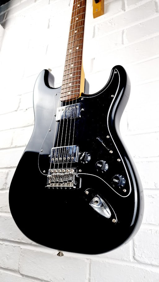 STRATOCASTER PARTSCASTER HH BLACK TOP ELECTRIC GUITAR #003