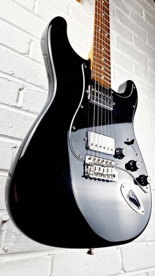 STRATOCASTER PARTSCASTER HH BLACK TOP ELECTRIC GUITAR #003