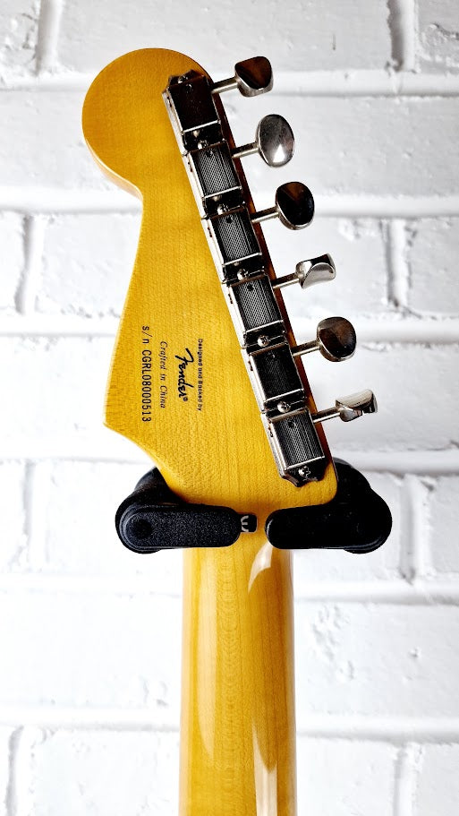 STRATOCASTER PARTSCASTER HH BLACK TOP ELECTRIC GUITAR #003