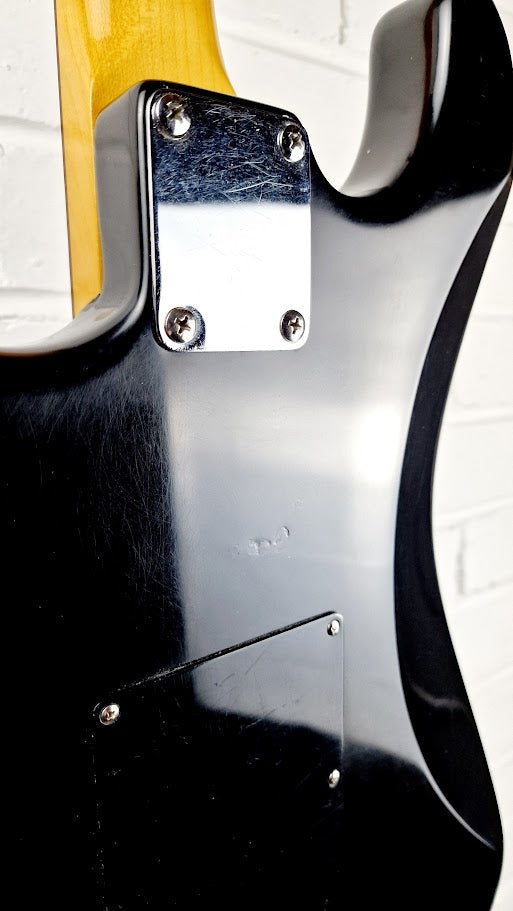 STRATOCASTER PARTSCASTER HH BLACK TOP ELECTRIC GUITAR #003