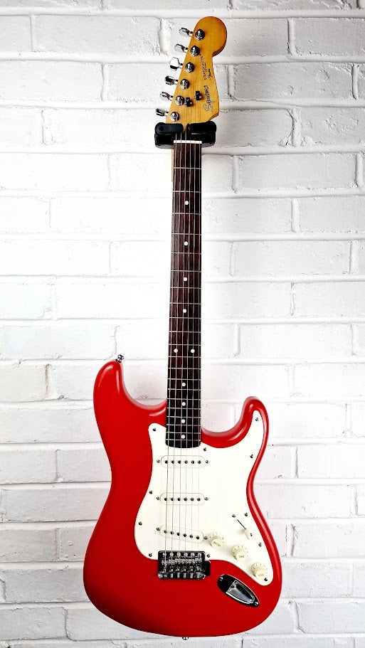 STRATOCASTER PARTSCASTER KOREAN NECK RED ELECTRIC GUITAR #004