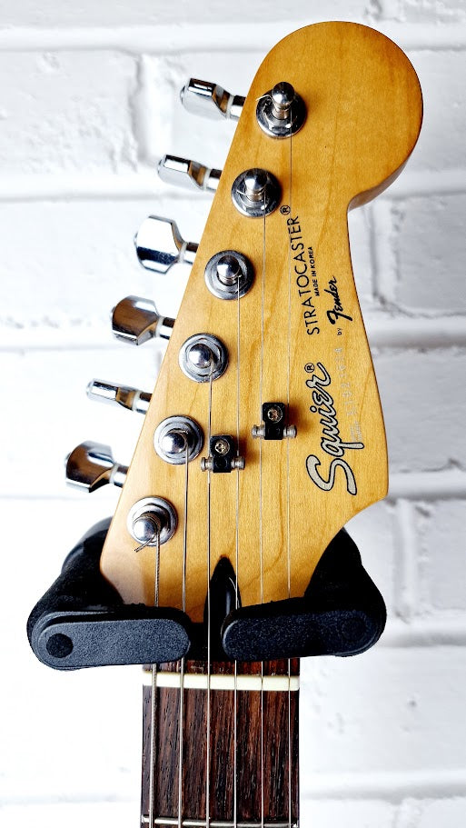 STRATOCASTER PARTSCASTER KOREAN NECK RED ELECTRIC GUITAR #004