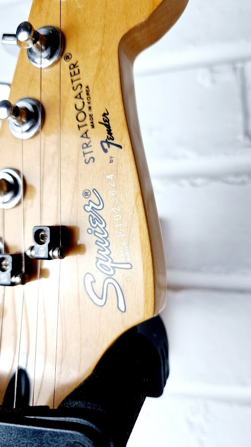 STRATOCASTER PARTSCASTER KOREAN NECK RED ELECTRIC GUITAR #004