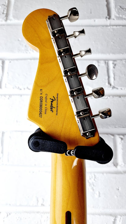 STRATOCASTER PARTSCASTER RED BURST ELECTRIC GUITAR #005