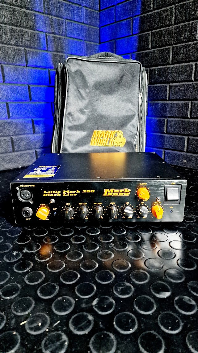 MARK BASS LITTLE MARK 250 BLACK LINE BASS AMP HEAD + CASE