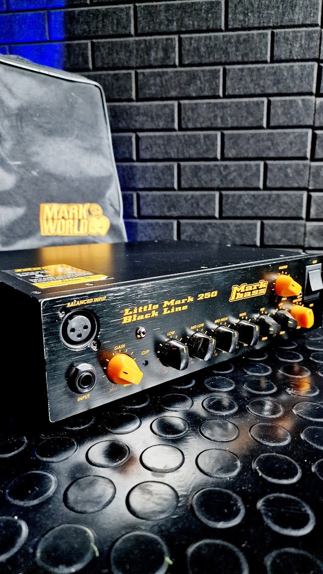 MARK BASS LITTLE MARK 250 BLACK LINE BASS AMP HEAD + CASE