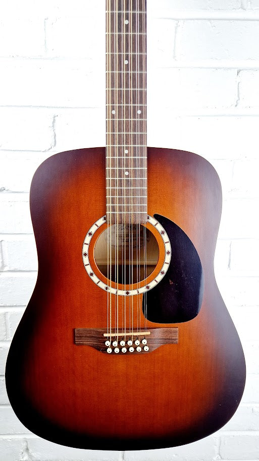 GODIN ART & LUTHERIE 12 CEDAR ANTIQUE BURST 12 STRING ACOUSTIC GUITAR