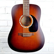 GODIN ART & LUTHERIE 12 CEDAR ANTIQUE BURST 12 STRING ACOUSTIC GUITAR