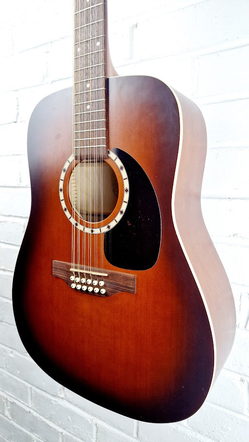 GODIN ART & LUTHERIE 12 CEDAR ANTIQUE BURST 12 STRING ACOUSTIC GUITAR