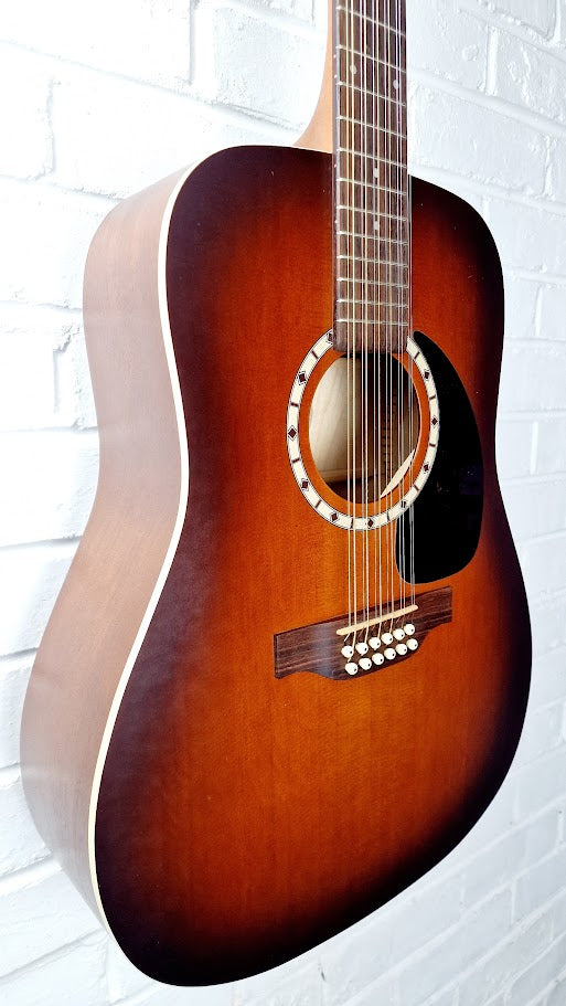GODIN ART & LUTHERIE 12 CEDAR ANTIQUE BURST 12 STRING ACOUSTIC GUITAR