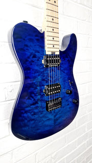 CHARVEL PRO MOD SAN DIMAS STYLE 2 HH HT QM2017 CHLORINE BURST ELECTRIC GUITAR