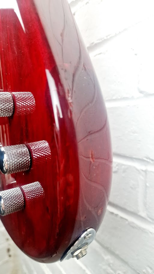 DEAN EDGE 4 STRING TRANS RED BASS GUITAR KOREAN MADE