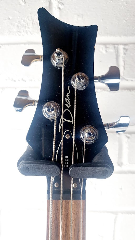 DEAN EDGE 4 STRING TRANS RED BASS GUITAR KOREAN MADE