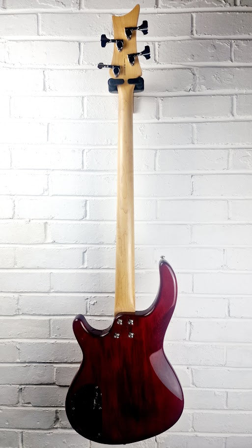 DEAN EDGE 4 STRING TRANS RED BASS GUITAR KOREAN MADE