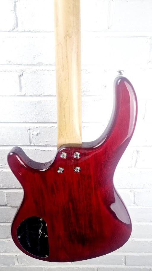 DEAN EDGE 4 STRING TRANS RED BASS GUITAR KOREAN MADE