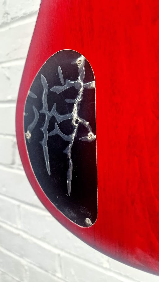 DEAN EDGE 4 STRING TRANS RED BASS GUITAR KOREAN MADE