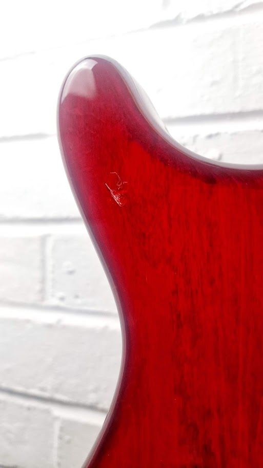 DEAN EDGE 4 STRING TRANS RED BASS GUITAR KOREAN MADE