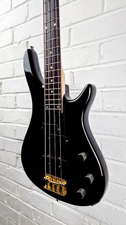 JIM DEACON 4 STRING TRANS BLACK BASS GUITAR