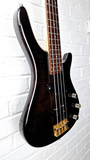 JIM DEACON 4 STRING TRANS BLACK BASS GUITAR