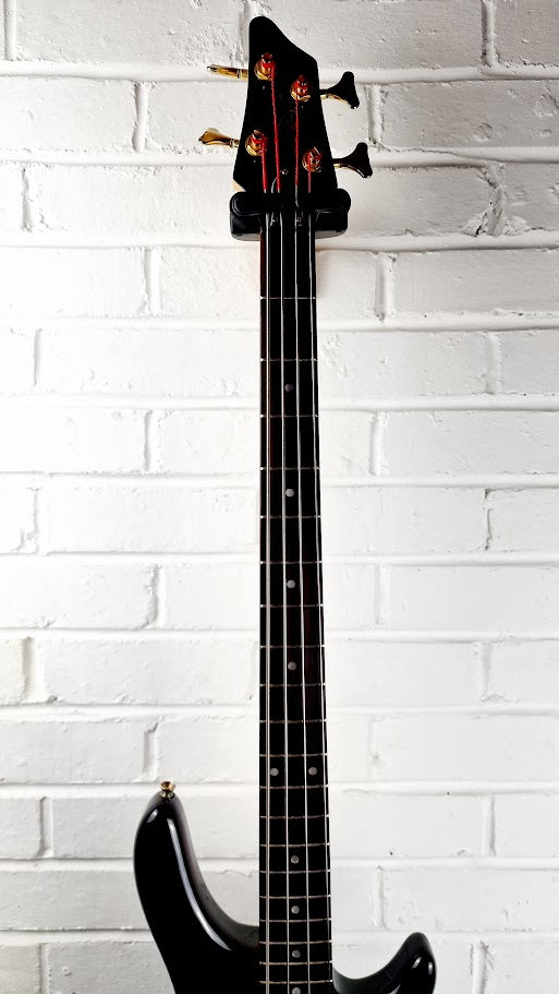 JIM DEACON 4 STRING TRANS BLACK BASS GUITAR