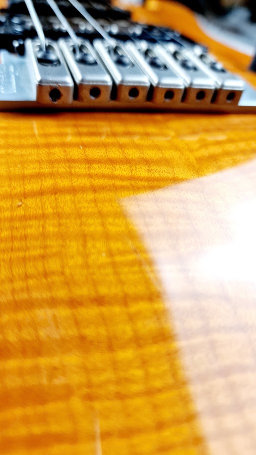 ARIA PRO II 2 MAGMA SERIES ORANGE SUPERSTRAT ELECTRIC GUITAR