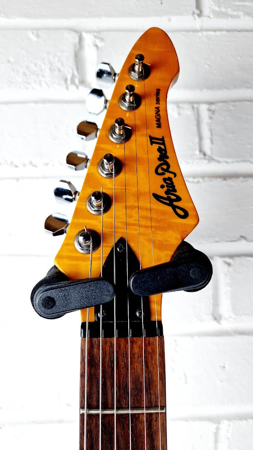 ARIA PRO II 2 MAGMA SERIES ORANGE SUPERSTRAT ELECTRIC GUITAR
