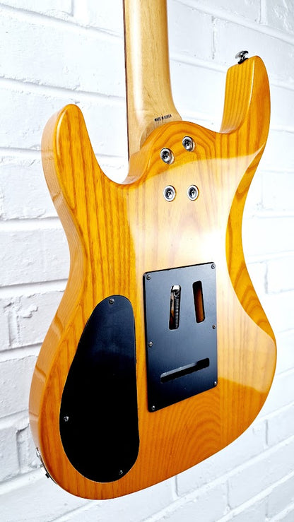 ARIA PRO II 2 MAGMA SERIES ORANGE SUPERSTRAT ELECTRIC GUITAR