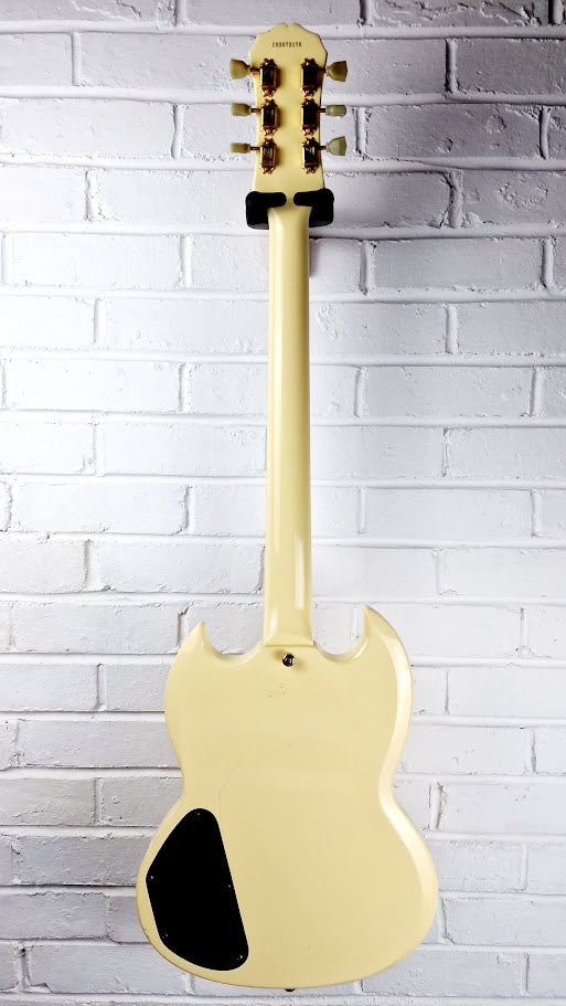 EPIPHONE LES PAUL CUSTOM SG G400 TRIPLE PICKUP IVORY ELECTRIC GUITAR