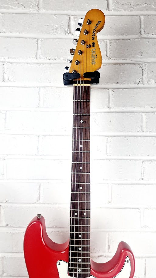 SUNN MUSTANG HSS CHERRY RED ELECTRIC GUITAR