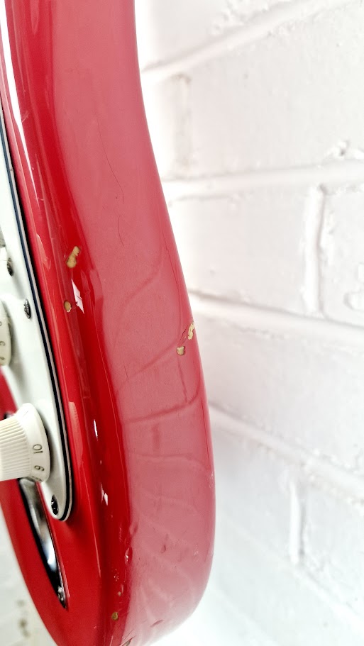 SUNN MUSTANG HSS CHERRY RED ELECTRIC GUITAR