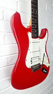SUNN MUSTANG HSS CHERRY RED ELECTRIC GUITAR