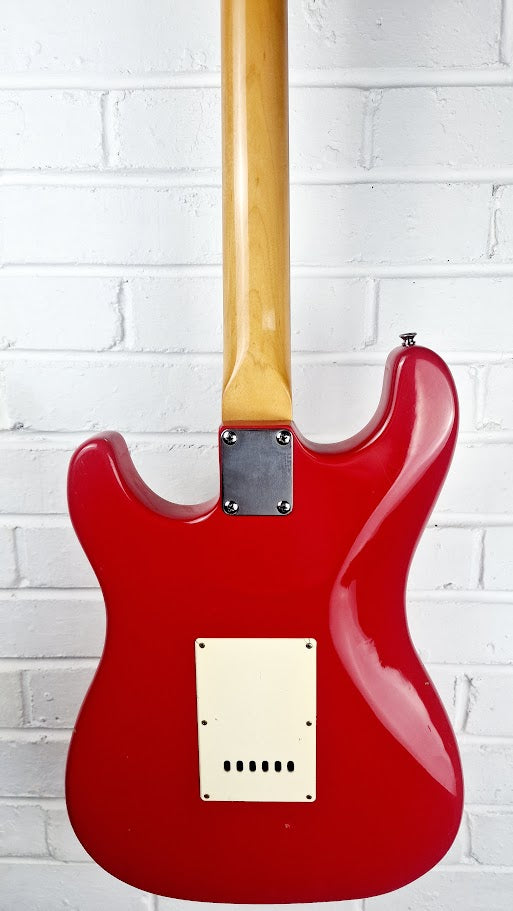SUNN MUSTANG HSS CHERRY RED ELECTRIC GUITAR