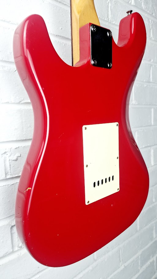 SUNN MUSTANG HSS CHERRY RED ELECTRIC GUITAR
