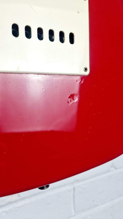 SUNN MUSTANG HSS CHERRY RED ELECTRIC GUITAR