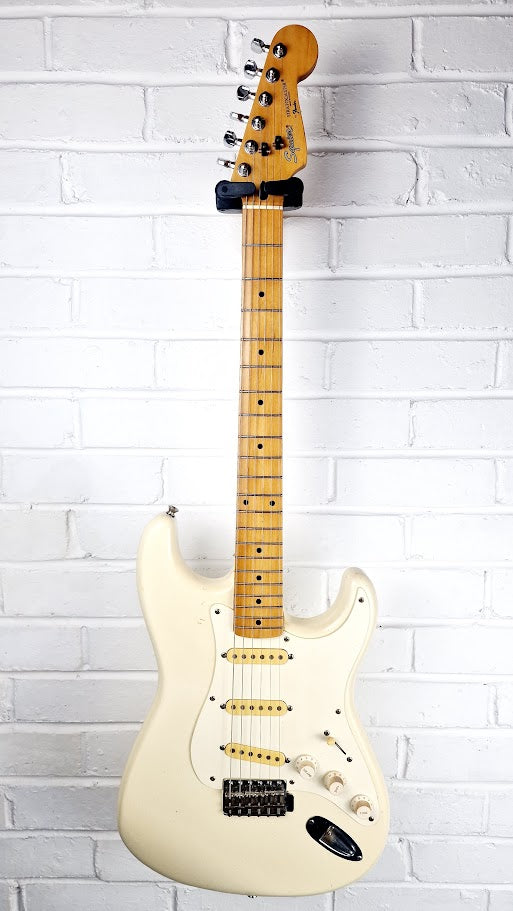 SQUIER STRATOCASTER 1987 KOREAN OLYMPIC WHITE GUITAR **SPARES/REPAIRS**