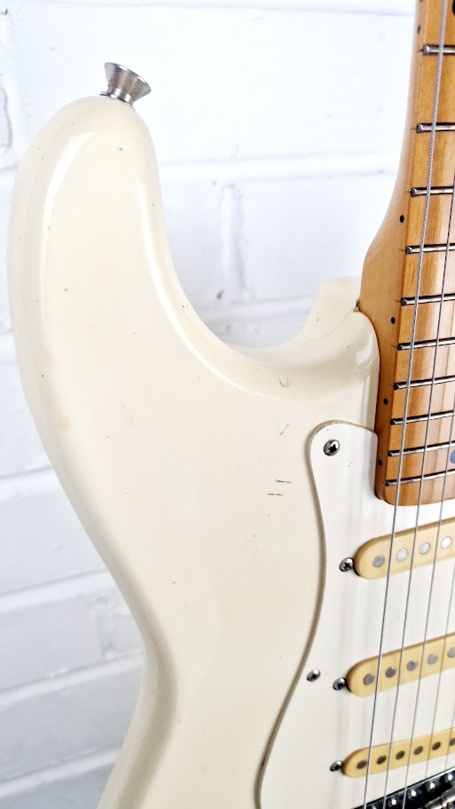 SQUIER STRATOCASTER 1987 KOREAN OLYMPIC WHITE GUITAR **SPARES/REPAIRS**