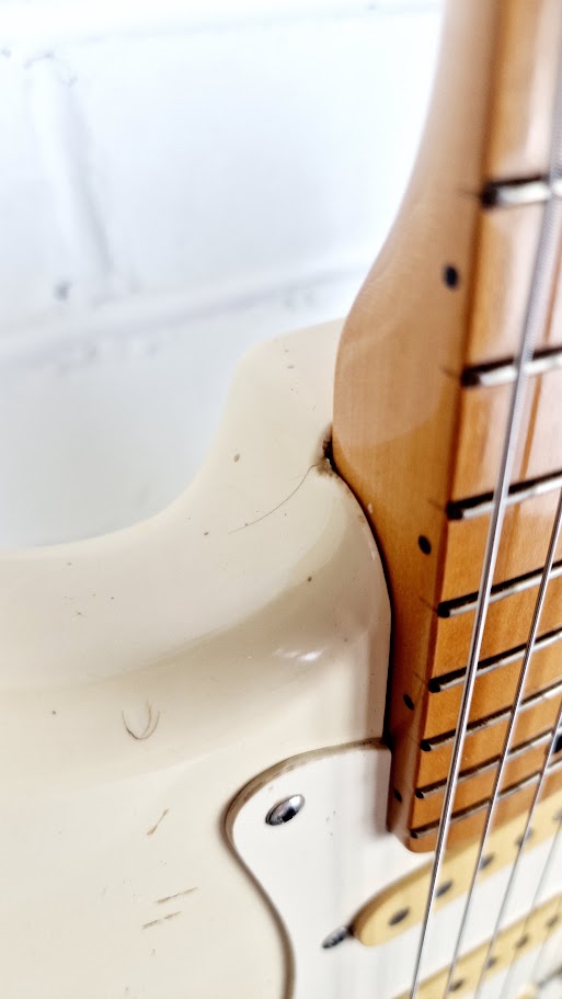 SQUIER STRATOCASTER 1987 KOREAN OLYMPIC WHITE GUITAR **SPARES/REPAIRS**