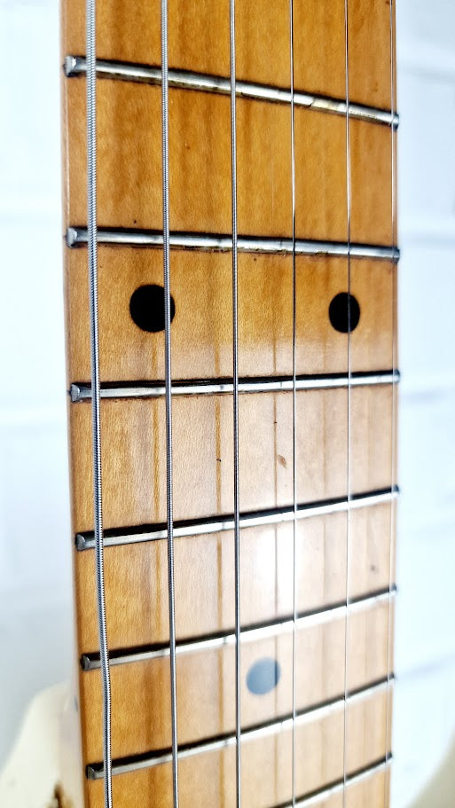 SQUIER STRATOCASTER 1987 KOREAN OLYMPIC WHITE GUITAR **SPARES/REPAIRS**