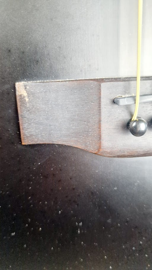 HUDSON HF120 ACE BLK ELECTRO ACOUSTIC GUITAR + HARD CASE