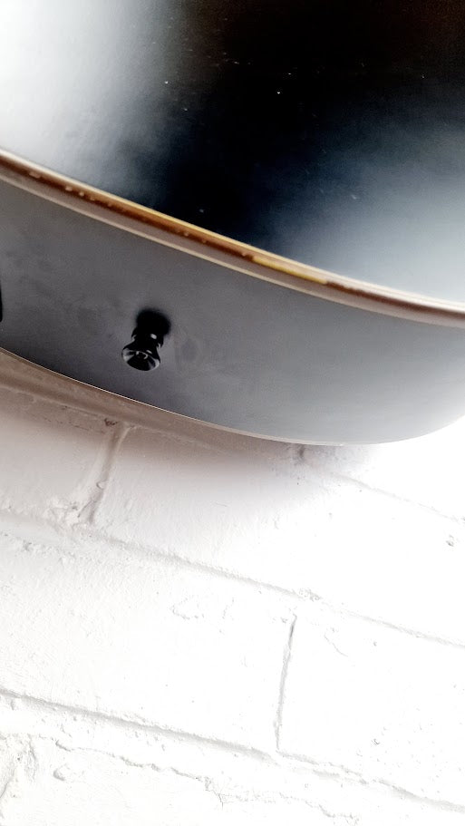 HUDSON HF120 ACE BLK ELECTRO ACOUSTIC GUITAR + HARD CASE