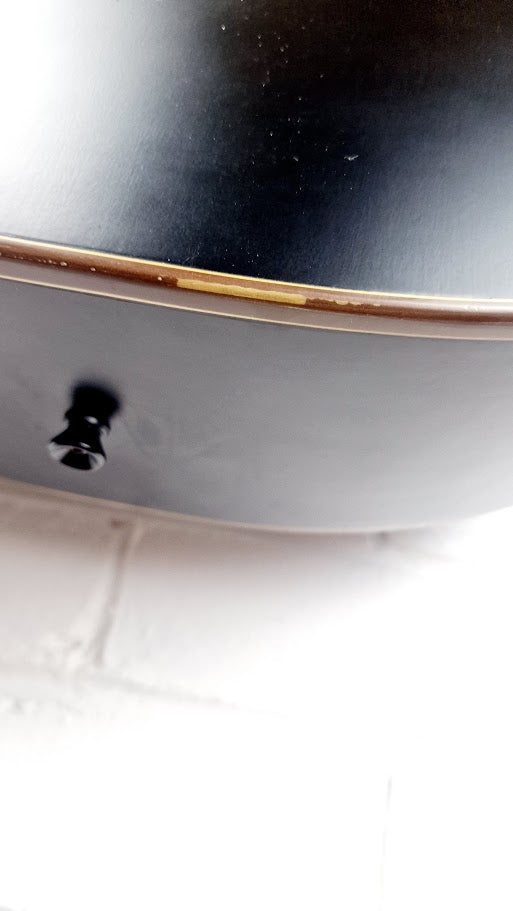 HUDSON HF120 ACE BLK ELECTRO ACOUSTIC GUITAR + HARD CASE