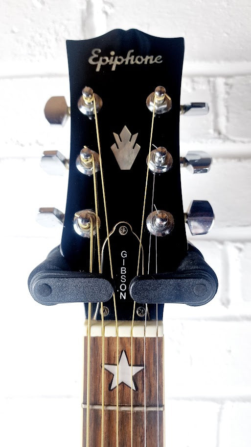 EPIPHONE BY GIBSON SQ180 BLACK KOREAN JUMBO ACOUSTIC GUITAR