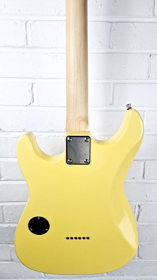 FAZLEY CUSTOM SERIES FTD182 TIGER STRIPE YELLOW ELECTRIC GUITAR